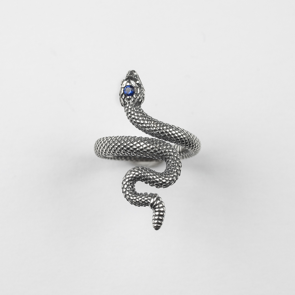 nove25 - Anello serpente con spinello blu - immagine 1