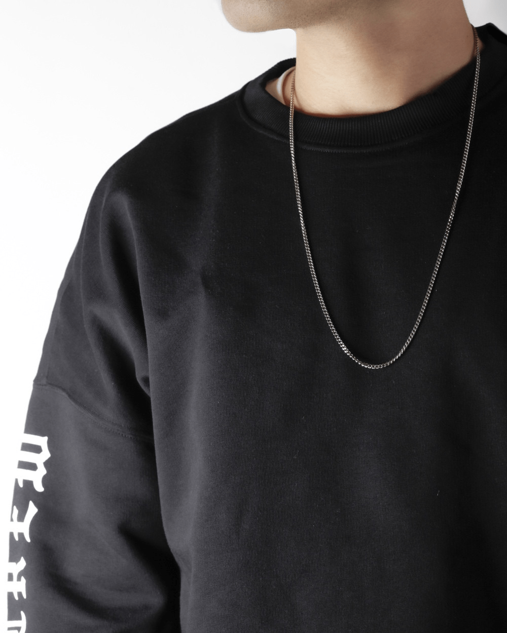 collana-grumetta-filo-080-in-argento indossata