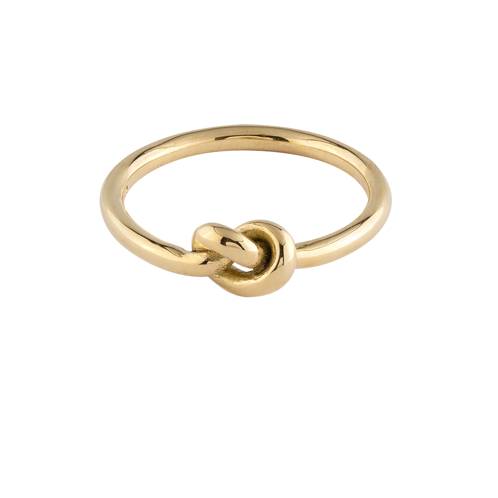 Vdl - Anello mini knot oro giallo 18kt "nodo ricordati di me" - immagine 1