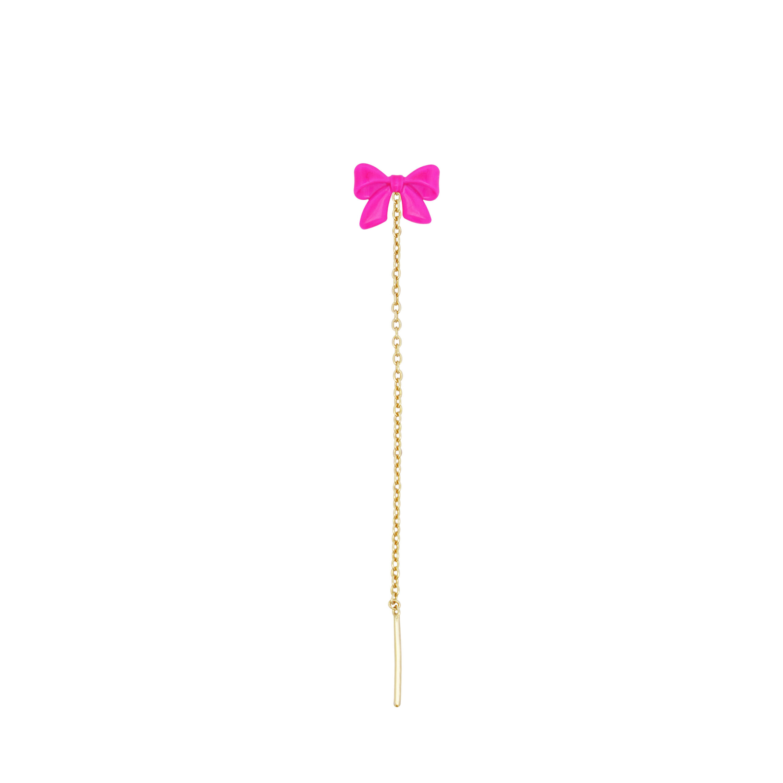Rue des Mille - Mono orecchino catenella fiocco vernice Candy Bow - immagine 1