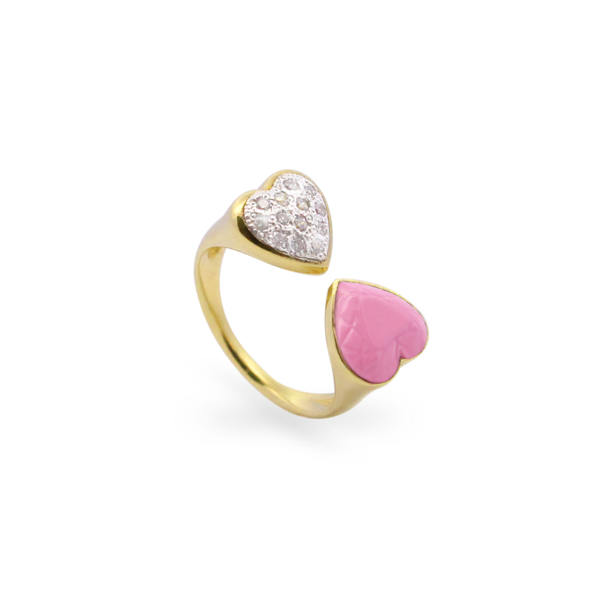 Rue des Mille - Anello double Cuore Berry Bon Bon - immagine 1