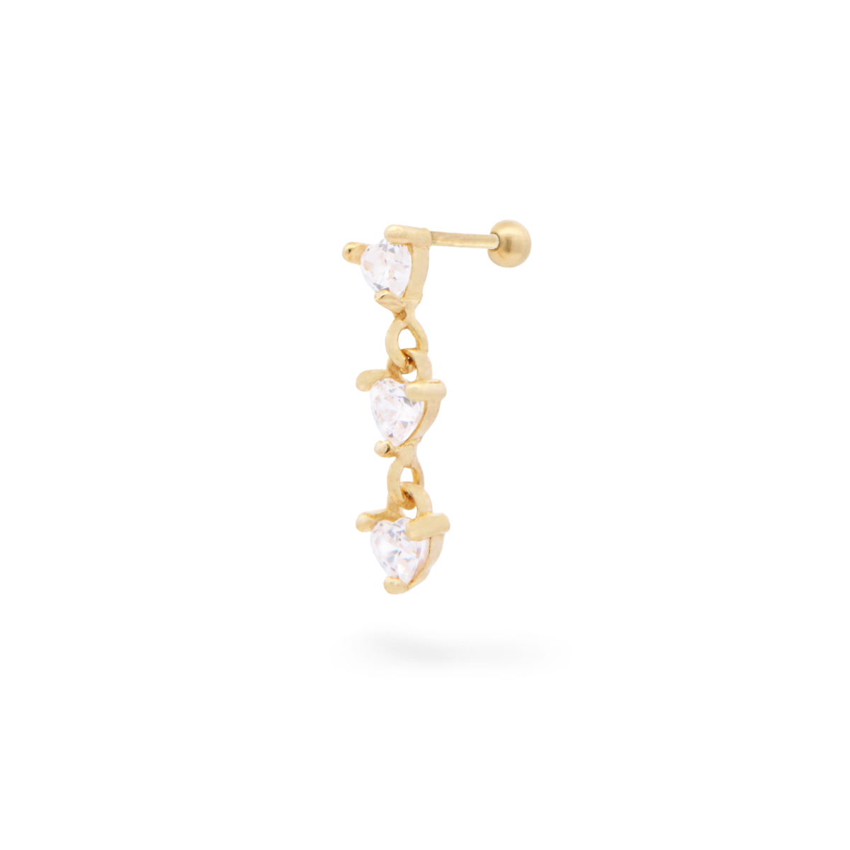 Rue des Mille - Helix Piercing triple Hearts Cleo - immagine 1