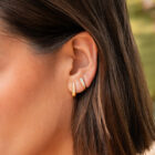 Rue Des Mille - Mono-Orecchino Triple Zirconia Mini - Thumbnail Image 2