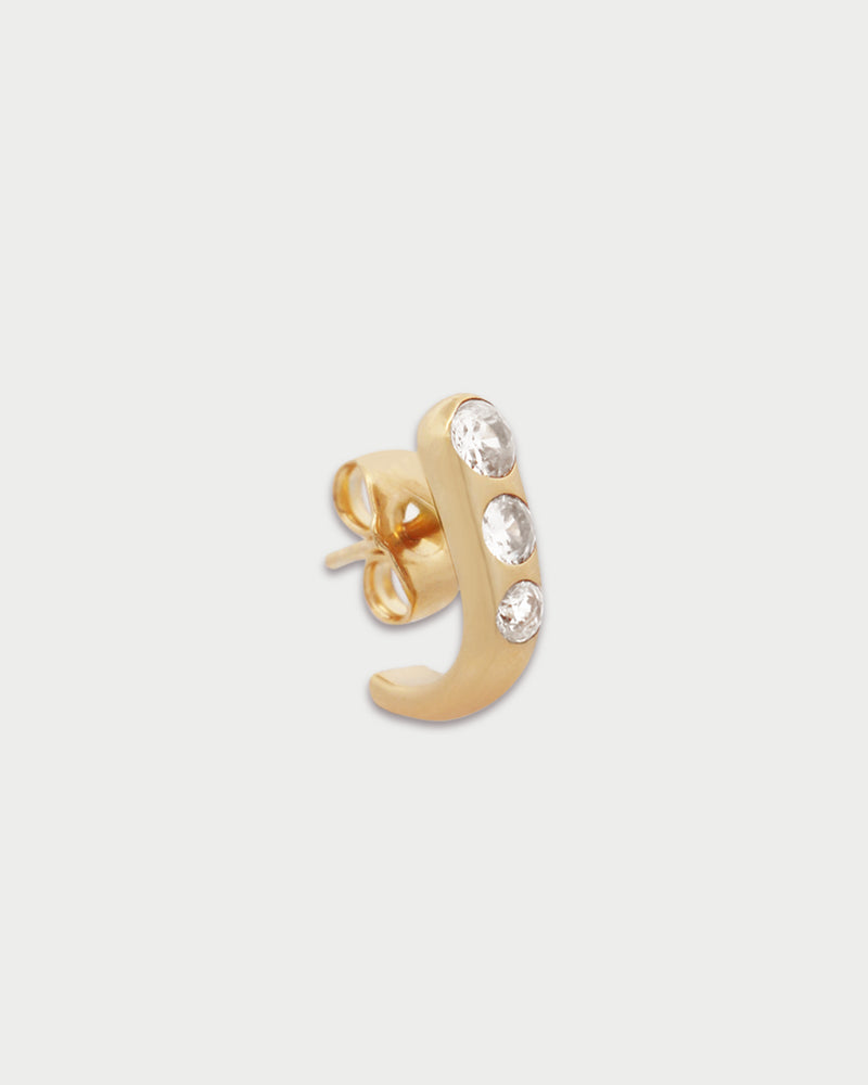 Rue Des Mille - Mono-Orecchino Triple Zirconia Mini - immagine 1