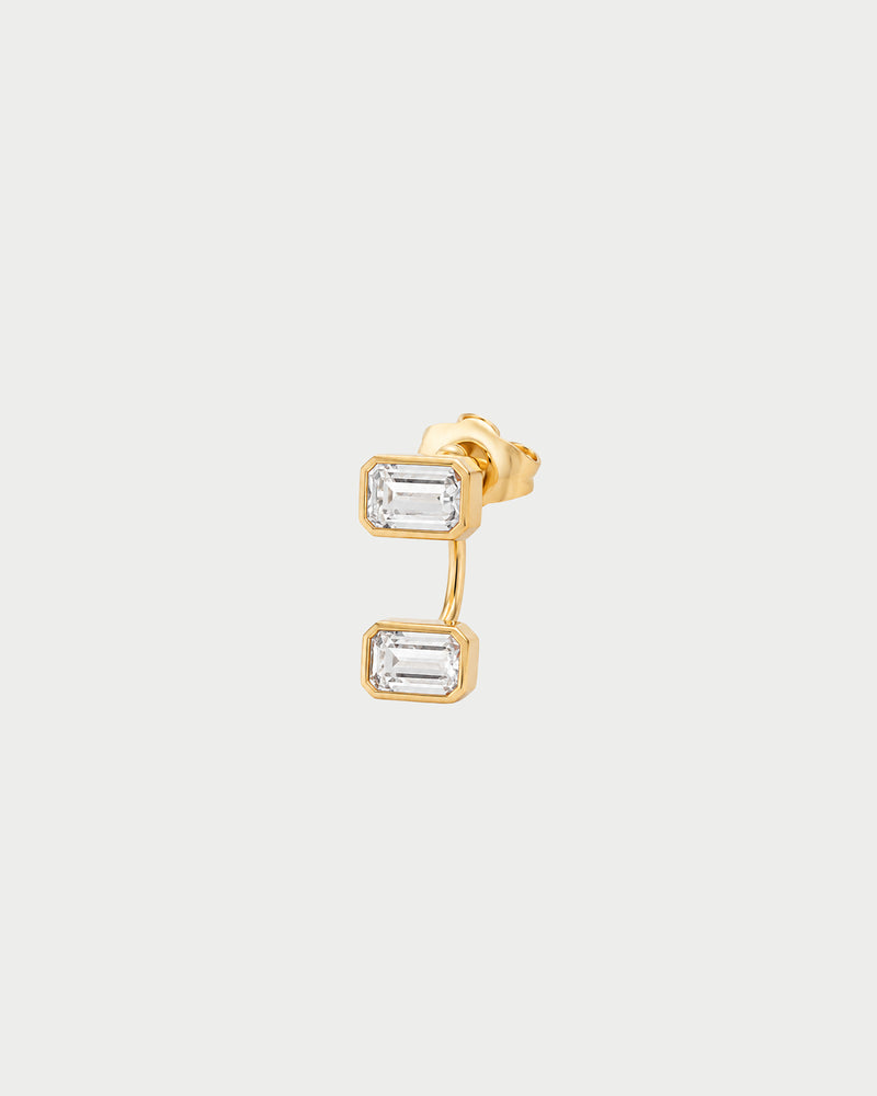 Rue Des Mille - Mono-Orecchino Double Emerald Cut - immagine 1